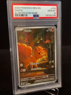 PSA 10 Vulpix 138/132 Illustration Rare ME01 Mega Evolution English Pokemon - Image 4