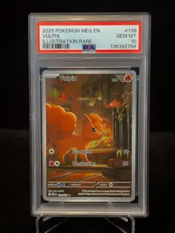 PSA 10 Vulpix 138/132 Illustration Rare ME01 Mega Evolution English Pokemon - Image 5