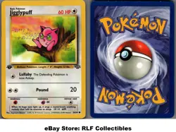 1999 Pokemon, Jungle, #54/64 Jigglypuff, 1st Edition, Common (b) - Image 1
