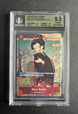 Nico Robin PSA 10 Card One Piece OP01-017 English Version 1st Anniversary Set - Image 1