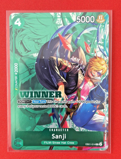 One Piece Sanji (Winner Pack 2025 Vol. 1) R One Piece Promo Cards EB01-014 - Image 1