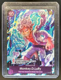 2023 One Piece Bandai Card Fest World Tour Promo Monkey.D.Luffy Rare #P-041 - Image 1