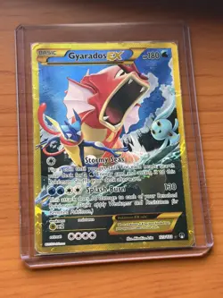 Pokemon TCG Gyarados EX 123/122 XY Breakpoint 2016 Secret Holo Rare - Image 1