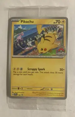 Pikachu SVP 190 World Championships 2024 Black Star Promo - SEALED - Image 1