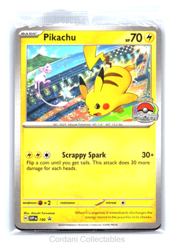 Pikachu SVP190 - World Championships 2024 Promo - Pokemon Card - Sealed - Image 1
