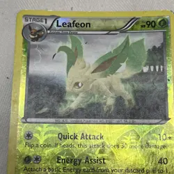 Pokemon Card - Dark Explorers 6/108 - LEAFEON (reverse holo) - NM/Mint - Image 2