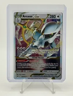 Pokemon Arceus V #122 Metal Card & Arceus VStar #123 Metal Card NM - Image 1