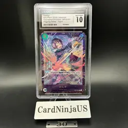 CGC GEM MINT 10 Tashigi OP12-031 Promo Flagship Battle One Piece Card Game 30 - Image 1
