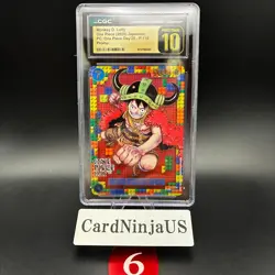 CGC PRISTINE 10 Luffy P-110 ONE PIECE Premium Card 6 Collection ONE PIECE DAY 25 - Image 1