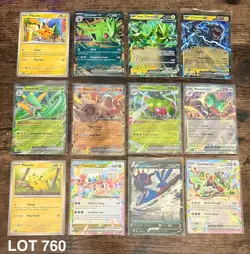 LOT 760 Pokemon Card Lot Pikachu EX Tyranitar GX Zekrom EX Full Art - Image 1