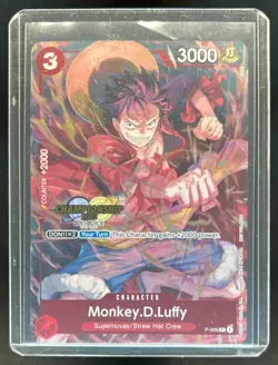 2022 One Piece Card Game Promo Monkey.D.Luffy #P-006 - Image 1