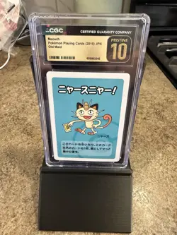 CGC 10 Pristine Meowth Old Maid 2019 Japanese Pokemon Card - Image 1