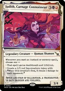Judith, Carnage Connoisseur (Showcase) -Foil Near Mint MTG - Image 1