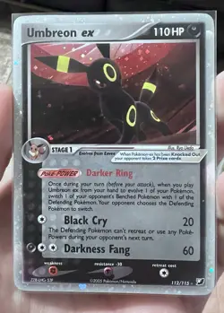 Pokemon TCG Umbreon EX Holo Ultra Rare Card Unseen Forces 112/115 - SWIRL 💫 - Image 1