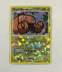Pokemon FROST ROTOM Card RT2 Reverse Holo Cracked Ice Rare LP Rising Rivals TCG - Image 1