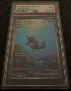 Pokemon TCG Wartortle 171/165 Scarlet & Violet 151 Holo Illustration Rare PSA 9 - Image 1