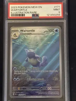 Pokemon TCG Wartortle Scarlet & Violet-151 171/165 Holo Illustration Rare PSA 9 - Image 1