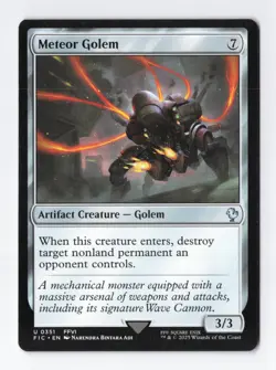Meteor Golem Normal U Final Fantasy MTG Magic the Gathering Card NM - Image 1