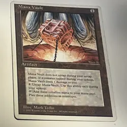 MTG Magic the Gathering Mana Vault Revised Edition - Moderate Play Condition - Image 1