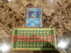 JAPANESE POKEMON POCKET MONSTERS GYM SET MISTY'S SEADRA HOLOGRAPHIC CARD NO. 117 - Image 3