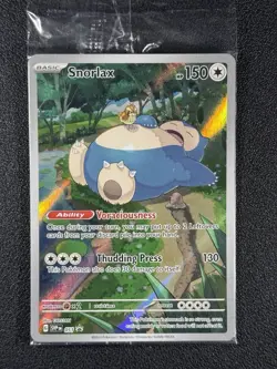 Pokemon Card Snorlax SVP 051 Scarlet & Violet 151 Black Star Promo NM sealed - Image 1