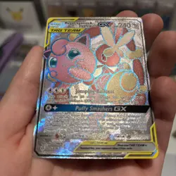 Pokemon TCG Sun&Moon Cosmic Eclipse Mega Lopunny & Jigglypuff GX 225/236 (NM/LP) - Image 2