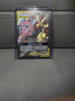 Pokemon TCG Sun&Moon Cosmic Eclipse Mega Lopunny Jigglypuff GX 225/236 LP/NM - Image 1