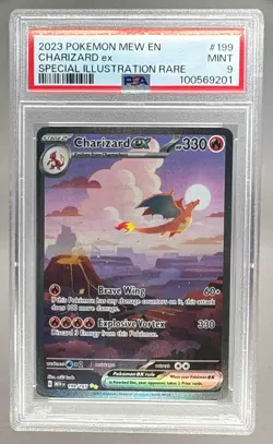 100569201 Charizard ex 2023 Pokemon Scarlet Violet 151 #199 SIR PSA 9 - Image 1
