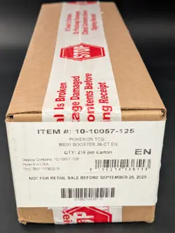 Pokemon Mega Evolution Base Set ME01 Enhanced Booster 6-Box Sealed Case #2 - Image 1