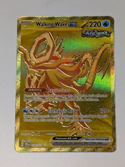 Pokemon TCG Walking Wake EX 178/131 Hyper Rare Gold Holo Prismatic Evolutions NM - Image 1