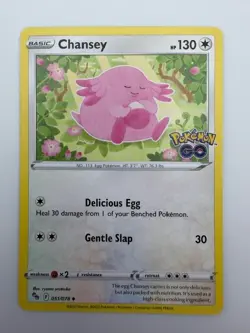#051/078 Chansey Normal Uncommon - Pokemon Go English NM - Image 1
