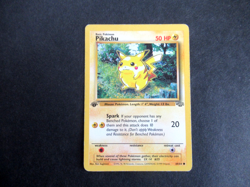 PIKACHU 60/64 Pokemon JUNGLE SET ENGLISH 1st EDITION COMMON MP - Image 1