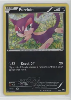 Purrloin Pokemon McDonald's Collection 2 Happy Meal Promo #9 - Image 1