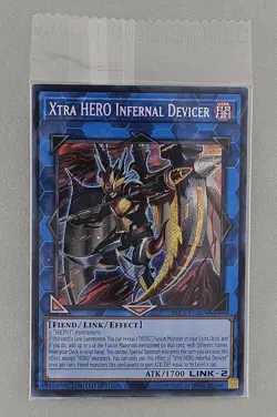 Yugioh Xtra Hero Infernal Devicer BLC1-EN009 SECRET (NM) Sealed - Image 1