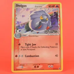 Pokemon TCG English Card ex Delta Species Shelgon 53/113 Reverse Holo Stamped - Image 1
