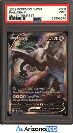 Pokemon 2022 Lugia V 186/195 Alt Art Silver Tempest PSA 9 - Image 1