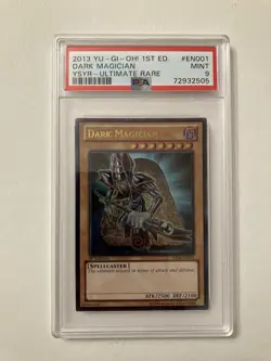 2013 YU-GI-OH! Dark Magician Ultimate Rare YSYR-EN001 1st Edition PSA 9 MINT - Image 1