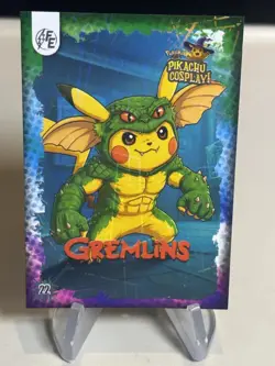 Gremlins Pikachu #22 Laser Holo Electric Pikachu Cosplay - Pokemon ZL13 - Image 1