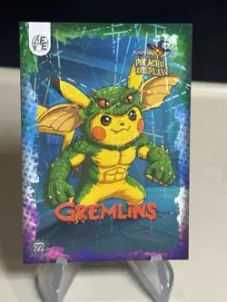Gremlins (Pikachu) #22 - Laser Holo - Electric Pikachu Cosplay - Pokemon ZL13 - Image 1