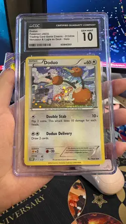 Doduo 013/034 (2023) TCG Classic Holo - Venusaur & Lugia ex Deck - CGC 10 Slab - Image 1