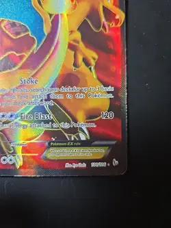 Pokemon TCG Charizard EX Full Art Holo Card 100/106 Flashfire Ultra Rare - Image 2