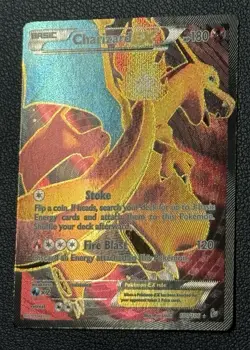 2014 Pokemon TCG XY Flashfire Charizard EX Full Art 100/106 Ultra Rare Holo - Image 2