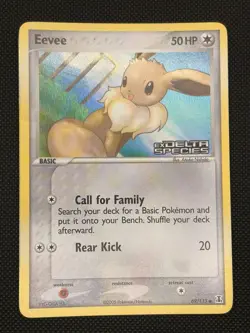 Eevee 69/113 Reverse Stamped Holo Card EX Delta Species LP Pokemon TCG - Image 1