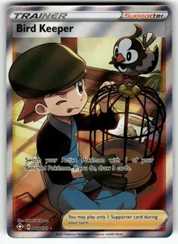 Bird Keeper (Full Art) 066/072 Shining Fates NM Pokemon Card TCG - Image 1