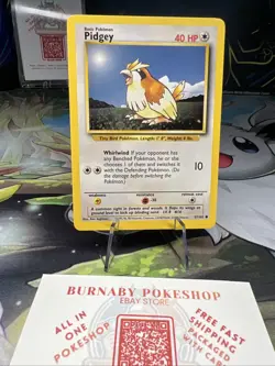 Pidgey Base Set Pokemon Card Vintage WOTC 57/102 - Image 2