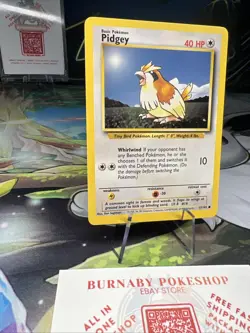 Pidgey Base Set Pokemon Card Vintage WOTC 57/102 - Image 4
