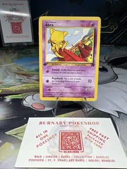 Abra 49/82 Team Rocket 1st Edition WOTC Vintage Pokemon TCG Card - Image 2