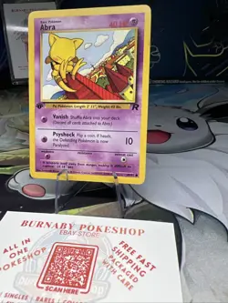 Abra 49/82 Team Rocket 1st Edition WOTC Vintage Pokemon TCG Card - Image 5