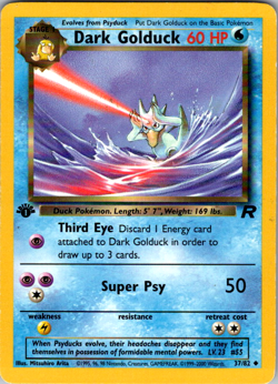 Dark Golduck 37/82 Team Rocket 1st Edition Uncommon WOTC Pokemon Card - Image 1