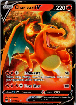 Charizard V 017/172 Brilliant Stars Sword & Shield Pokemon TCG Card - Image 1
